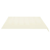 Replacement Fabric for Awning Cream 4.5x3.5 m - Top-Down View