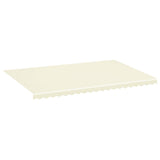 Replacement Fabric for Awning Cream 5x3.5 m - Front View