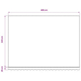 Awning Replacement Fabric Cream 500x350 cm Polyester - Close-Up Angle