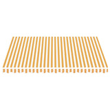 Replacement Fabric for Awning Yellow and White 4x3.5 m - Side View