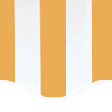 Replacement Fabric for Awning Yellow and White 5x3.5 m - 45-Degree Angle