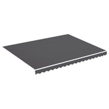 Awning Replacement Fabric Anthracite 450x350 cm Polyester - Front View