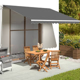 Awning Replacement Fabric Anthracite 450x350 cm Polyester