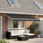 Awning Replacement Fabric Anthracite 450x350 cm Polyester