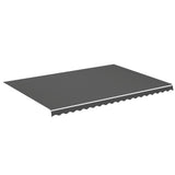 Replacement Fabric for Awning Anthracite 5x3.5 m - Front View