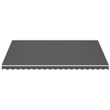 Replacement Fabric for Awning Anthracite 5x3.5 m - Side View