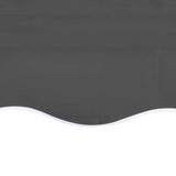 Replacement Fabric for Awning Anthracite 5x3.5 m - 45-Degree Angle
