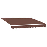 Awning Replacement Fabric Brown 300x250 cm Polyester - Front View