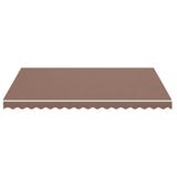 Replacement Fabric for Awning Brown 4x3 m - Side View