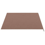 Replacement Fabric for Awning Brown 4x3 m - Top-Down View