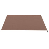 Awning Replacement Fabric Brown 400x350 cm Polyester - Top-Down View
