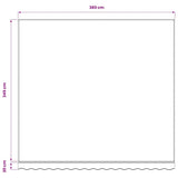 Awning Replacement Fabric Brown 400x350 cm Polyester - Rear View