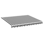 Awning Replacement Fabric Anthracite and White 300x250 cm