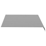 Awning Replacement Fabric Anthracite and White 3x2.5 m Polyester - Side View