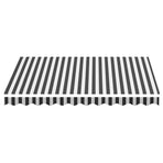 Awning Replacement Fabric Anthracite and White 300x250 cm