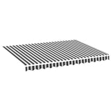 Awning Replacement Fabric Anthracite and White 3.5x2.5 m Polyester