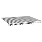 Awning Replacement Fabric Anthracite and White 400x300 cm