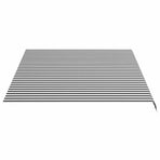 Awning Replacement Fabric Anthracite and White 400x300 cm