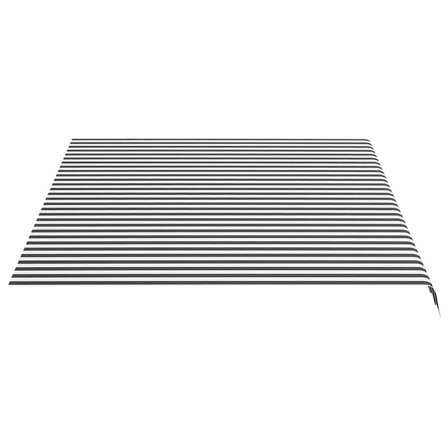 Awning Replacement Fabric Anthracite and White 400x300 cm