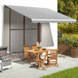 Awning Replacement Fabric Anthracite and White 400x300 cm