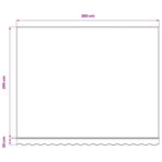 Awning Replacement Fabric Anthracite and White 400x300 cm