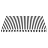 Replacement Fabric for Awning Anthracite and White 4x3.5 m