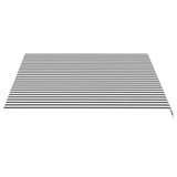 Replacement Fabric for Awning Anthracite and White 4x3.5 m - Top-Down View