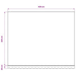 Awning Replacement Fabric Anthracite and White 450x350 cm