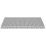 Awning Replacement Fabric Anthracite and White 500x300 cm