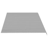 Replacement Fabric for Awning Anthracite and White 5x3 m - Top-Down View