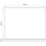 Awning Replacement Fabric Yellow and Orange 400x300 cm Polyester - Rear View
