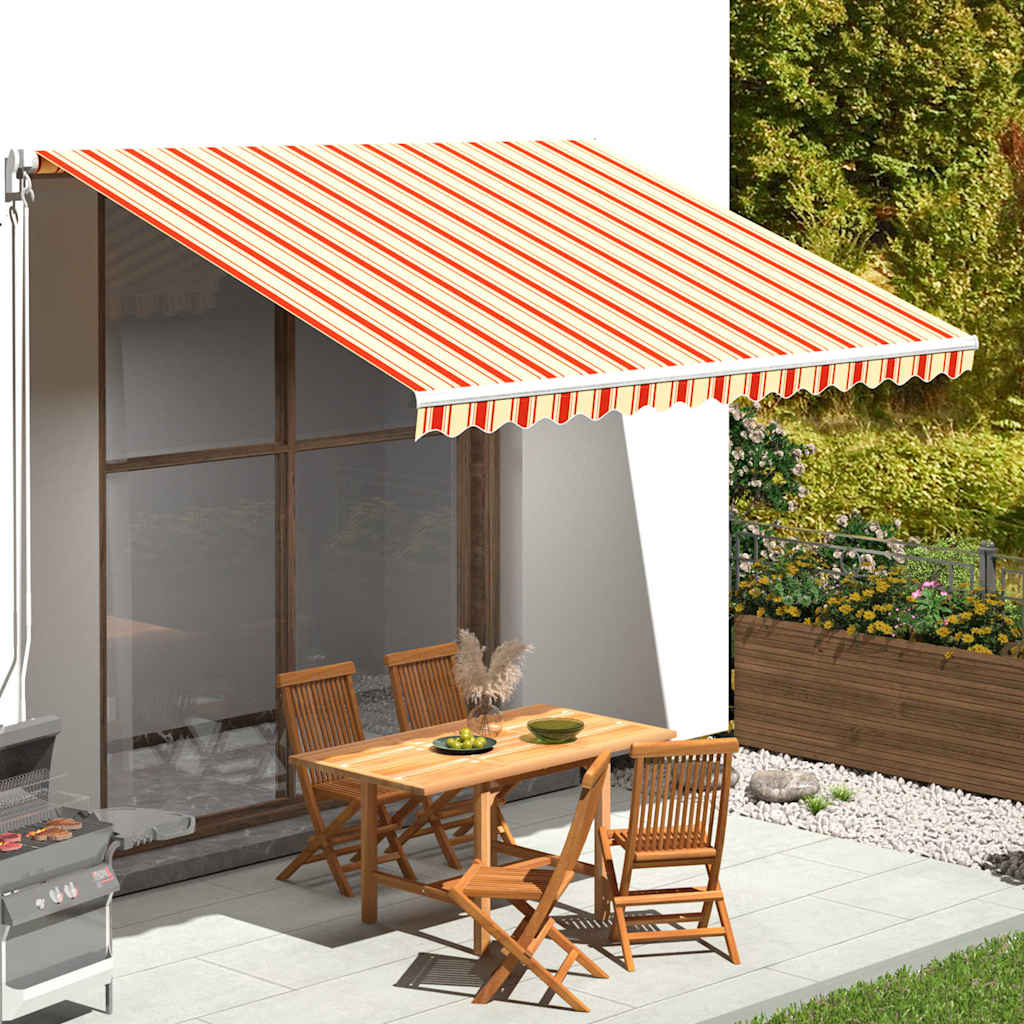 Awning Replacement Fabric Yellow and Orange 400x300 cm Polyester