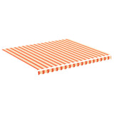 Replacement Fabric for Awning Yellow and Orange 4x3.5 m - Front View