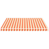 Replacement Fabric for Awning Yellow and Orange 4x3.5 m - Side View