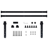 Mini Sliding Cabinet Door Kit Carbon Steel 183 cm