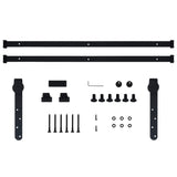 Mini Sliding Cabinet Door Kit Carbon Steel 183 cm - 45-Degree Angle