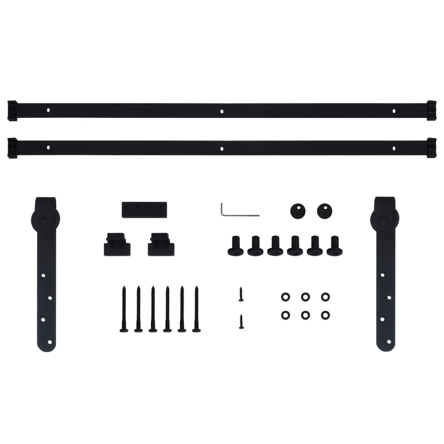 Mini Sliding Cabinet Door Kit Carbon Steel 183 cm
