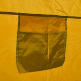 Shower WC Changing Tent Yellow - Rear View