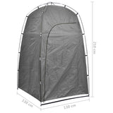 Shower WC Changing Tent Grey - Low Angle