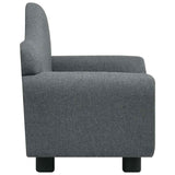 Children Sofa Grey Fabric - Side View