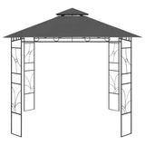 Gazebo 3x3x2.7 m Anthracite 160 g/m² - Front View