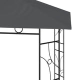 Gazebo 3x3x2.7 m Anthracite 160 g/m² - Side View