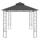 Gazebo 4x3x2.7 m Anthracite 160 g/m² - Side View