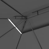 Gazebo 4x3x2.7 m Anthracite 160 g/m² - 45-Degree Angle