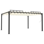 Gazebos 3 x 4 m Cream Fabric and Aluminium
