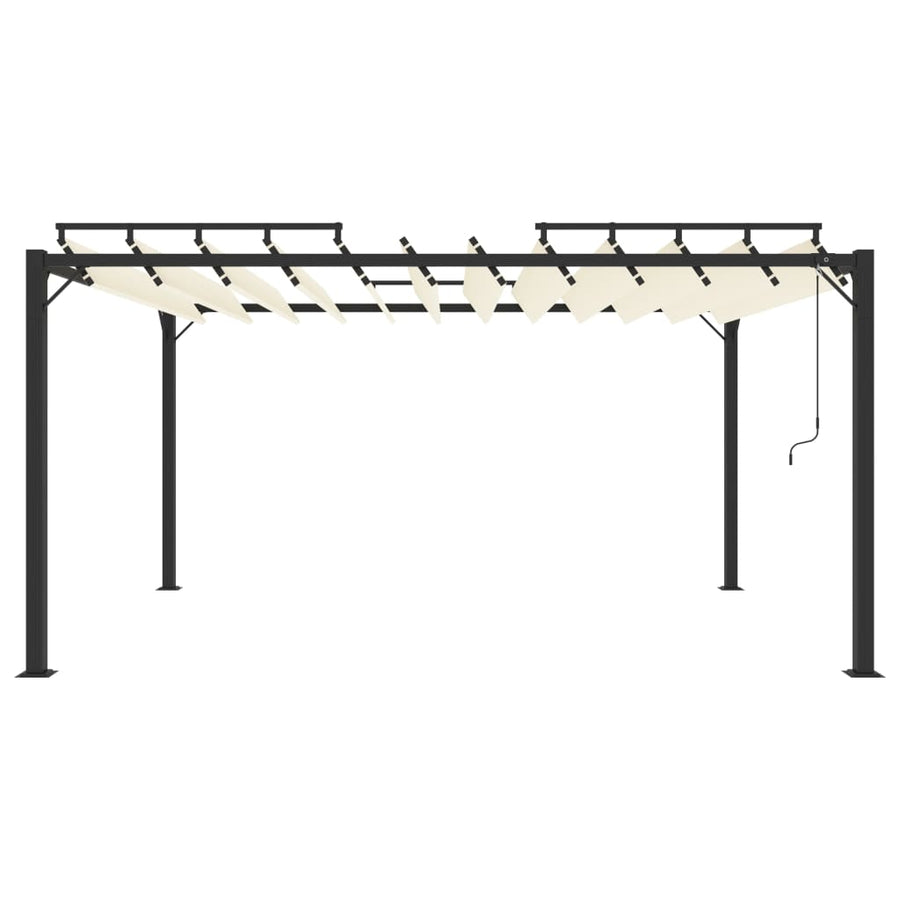 Gazebos 3 x 4 m Cream Fabric and Aluminium