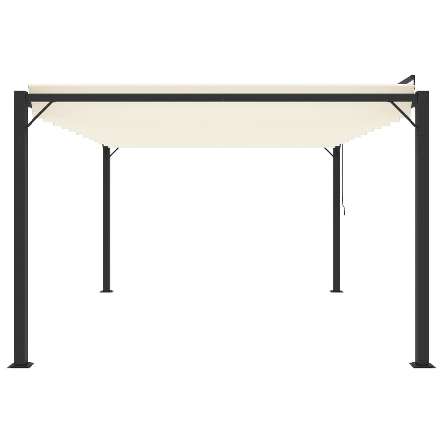 Gazebos 3 x 4 m Cream Fabric and Aluminium