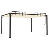 Gazebos 3 x 4 m Cream Fabric and Aluminium