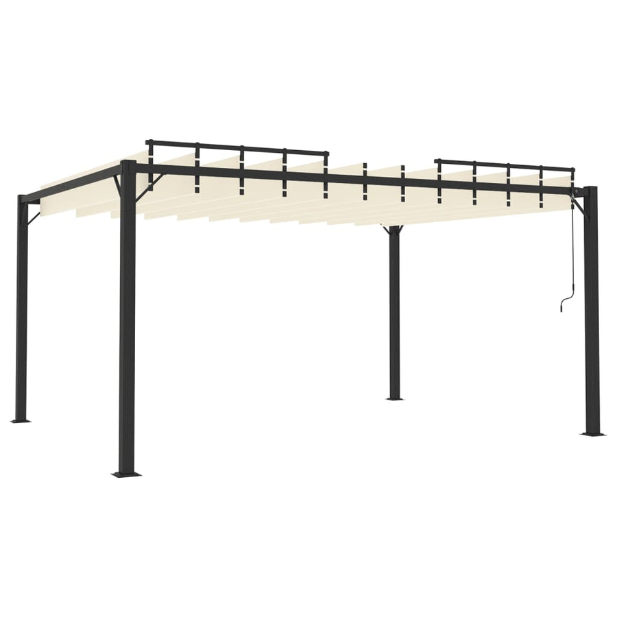 Gazebos 3 x 4 m Cream Fabric and Aluminium