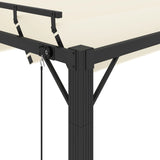 Gazebos 3 x 4 m Cream Fabric and Aluminium